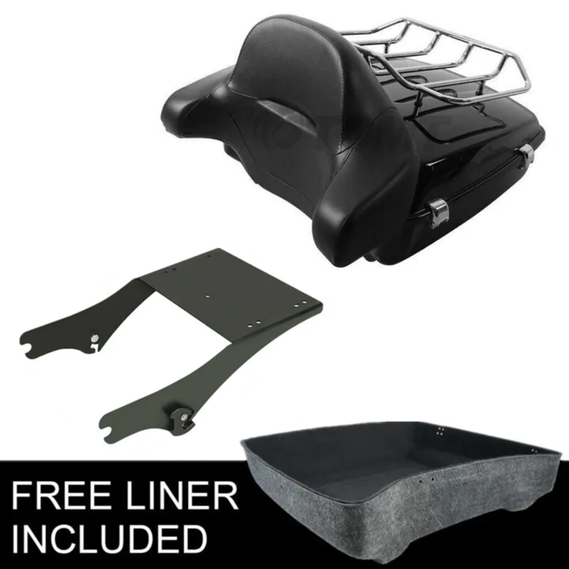 Rack Di Montaggio Per Baule Da 10.7 ''Per Moto Per Harley Tour Pak Touring Road King Road Glide 97-08