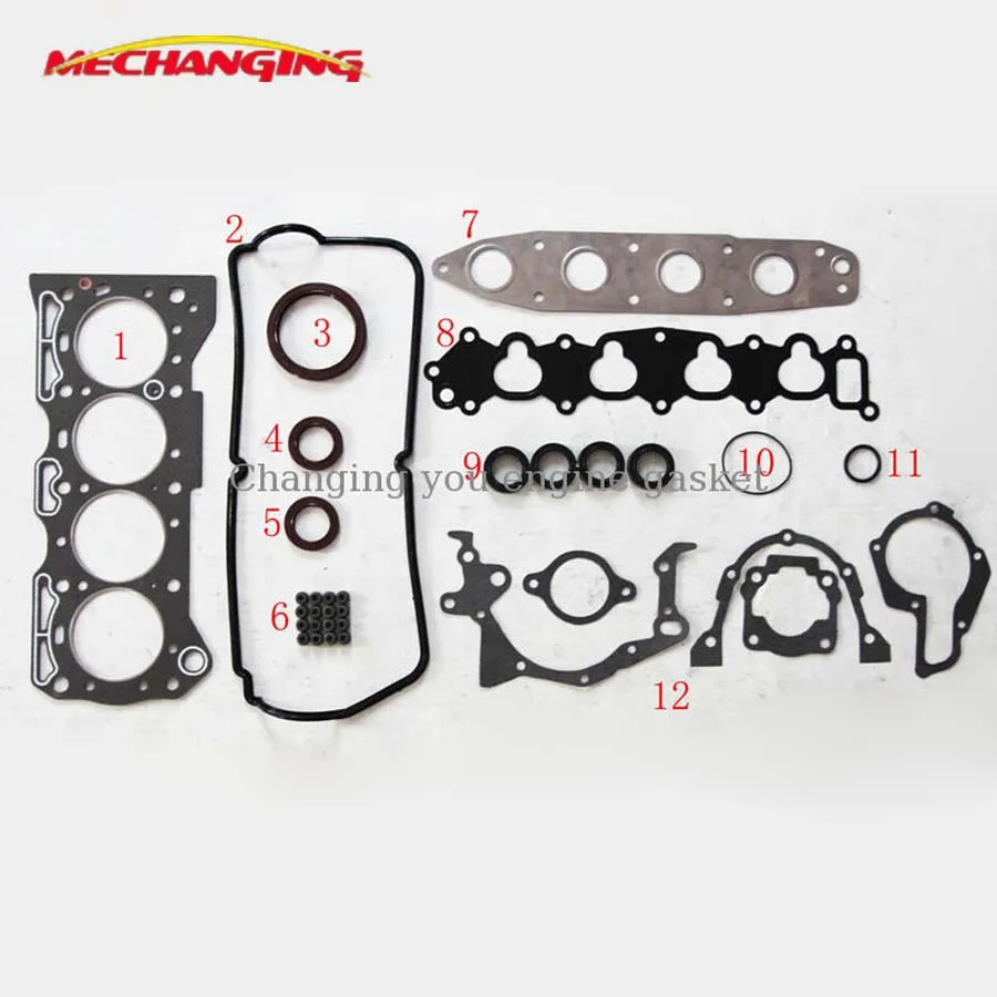For SUZUKI BALENO WAGON R+ CARRY SWIFT II MARUTI GYPSY 1.3L Engine Gasket G16B G16KV G13BB Engine Parts Full Set 11402-61861
