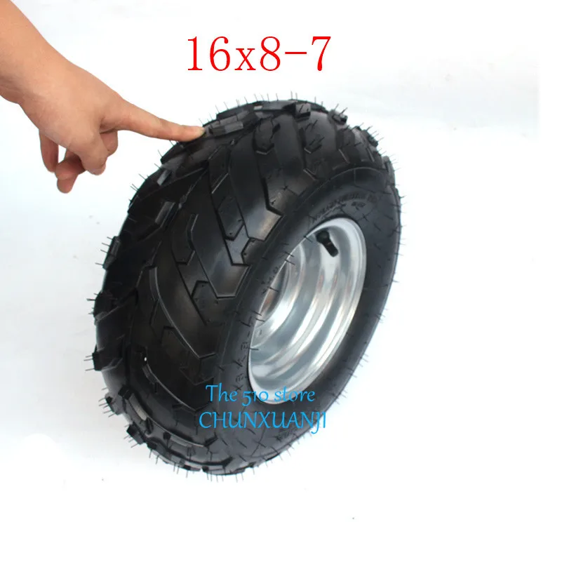 Высококачественный картинг детская коляска ATV UTV 16X8-7 дюймов бескамерное колесо шины Go Kart Нобби