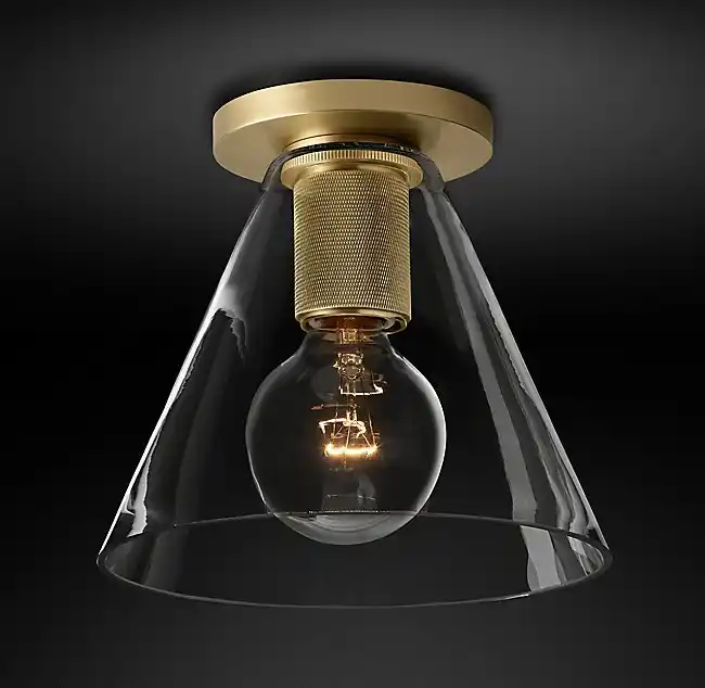 Nordic Postmodern Simple Copper Roof Lighting Studio Bedroom
