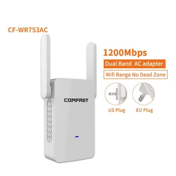 

COMFAST WiFi Range Extender 1200Mbps 360 Degree Full Coverage External Antenna Signal Antenna Wireless WiFi Repeater