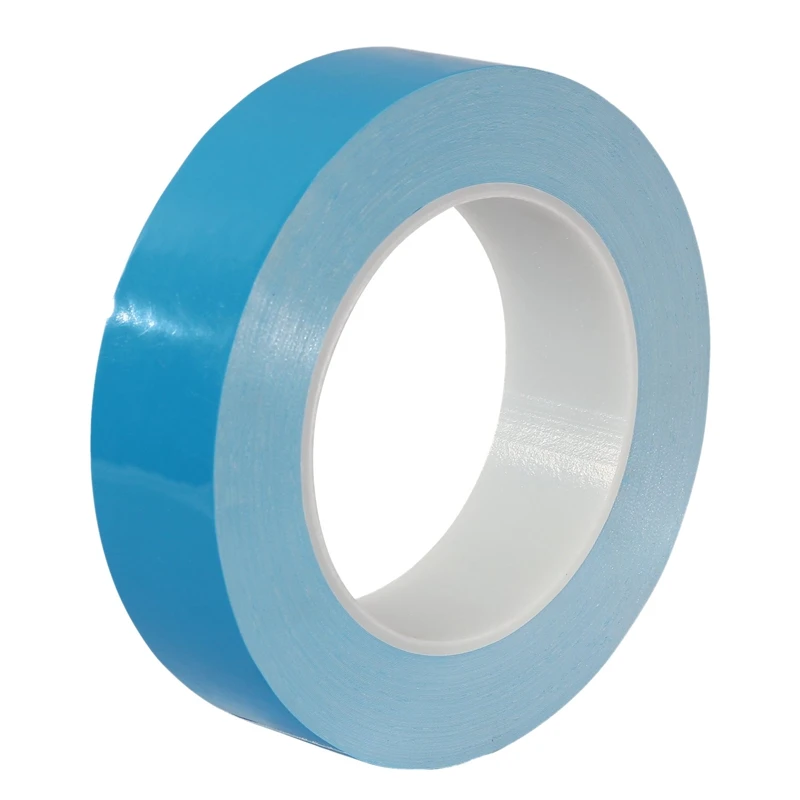 HUQUAN Thermal Double-Sided Tape Light Bar Mold Aluminum Substrate Heat-Resistant High Temperature Tape Color : Blue, Size : 20mm ×25m×1rolls