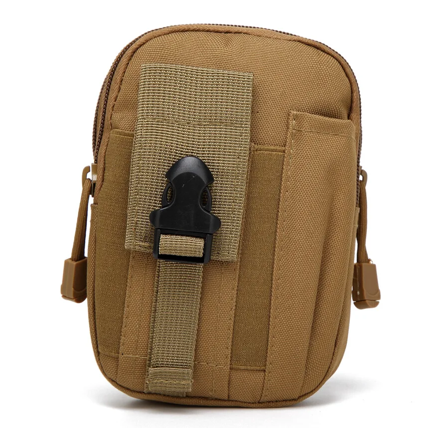 Army Fans Tactical Waist Pack Molle Mobile Phone Pannier Bag Outdoor Sports Casual Wallet Purse Wear Leather Belt Mobile Phone B