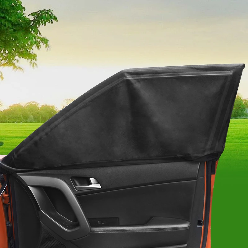 1 пара, анти-накидка от комаров и солнца, сетка для окна автомобиля, сетчатая крышка, УФ-защита, занавеска, 120x50 см, внешние аксессуары, солнцезащитные очки