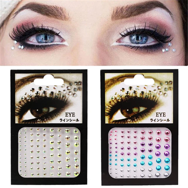 5 STÜCK Temporäre Tattoos 35 Farben Augen Gesicht Strass Aufkleber Glitzer  Lidschatten Eyeliner Schmuck Make Up Diamant Kristall Tattoo Aufkleber  231018 Von 7,12 €