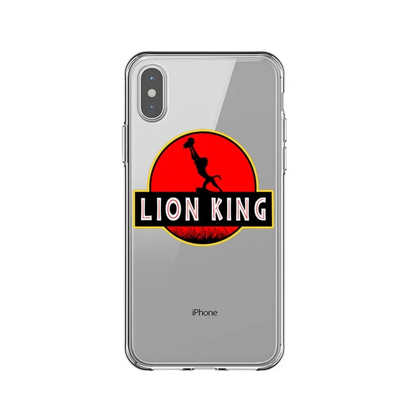 Король Лев Simba nala силиконовый чехол для телефона чехол для iPhone 6 6S 7 8 Plus X XS MAX 5 5S SE XR мягкий чехол Coque Capa - Цвет: TPU