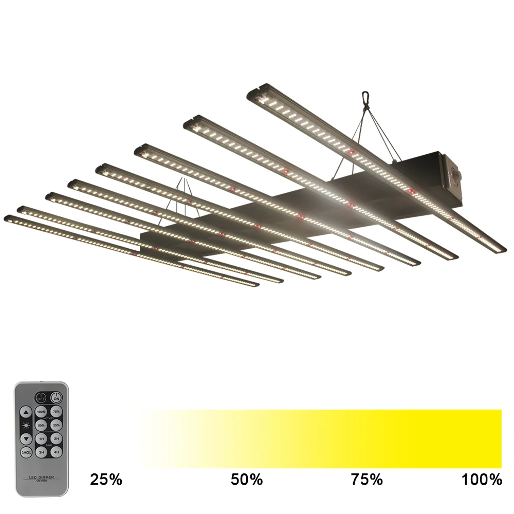 

Customized full spectrum hydroponic greenhouse 6/8/10 Bars 600W 800W 1000W Led Grow Light for Indoor Plants