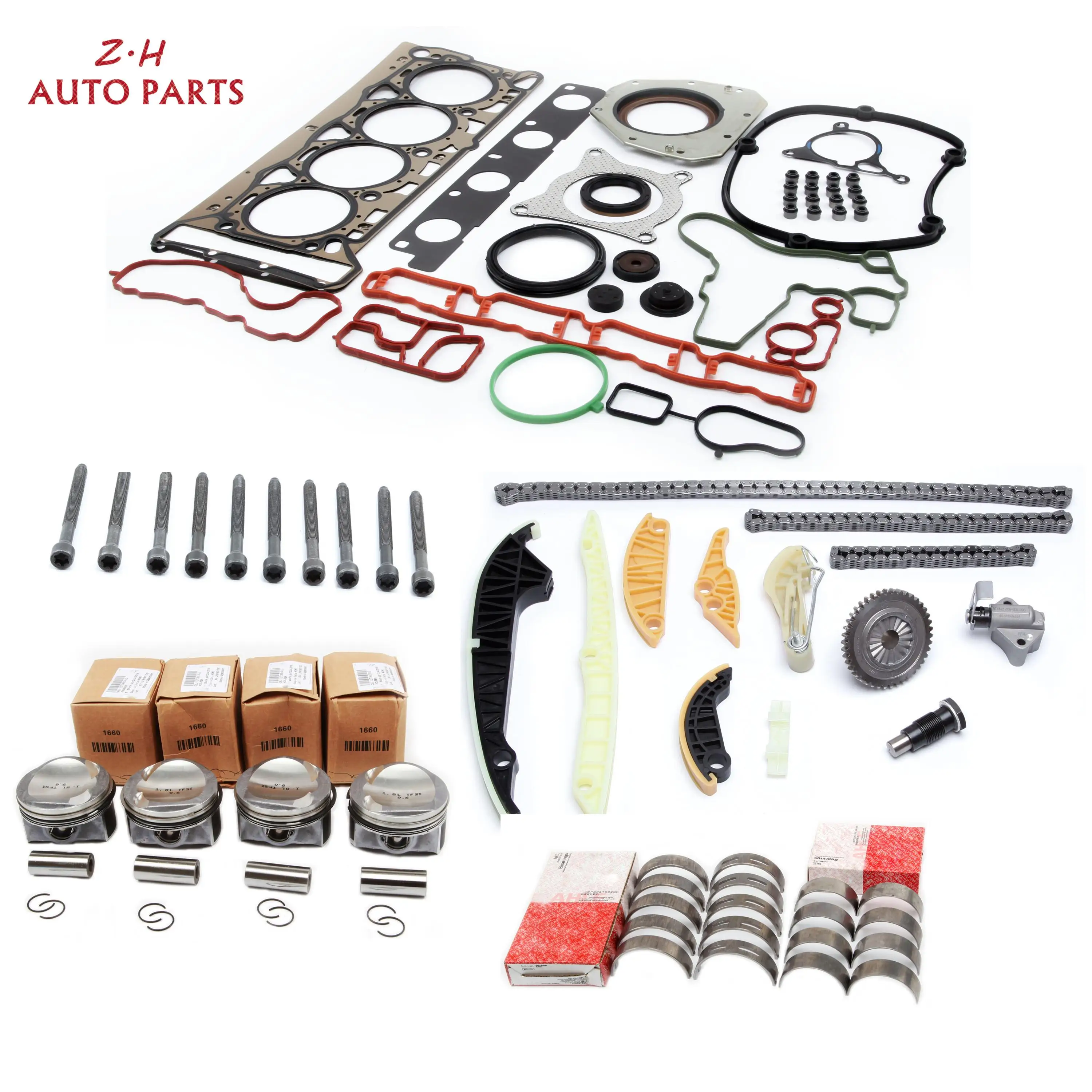 Комплект для ремонта двигателя Audi A3 A4 TT VW Passat CC Golf 1 8 TFSI CDAA Skoda 06H 107 065 BD комплект