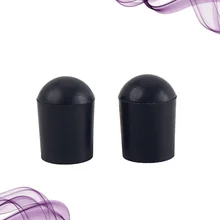 2 sztuk wiolonczela Endpin Tip Protector wiolonczela ogon Pin Case osłona na końcówkę Protector mata antypoślizgowa na wiolonczela strunowe skrzypce części BA25 (czarny)