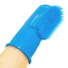 Набор зубных щеток из 6 зубные щетки, Надеваемые На палец, зубная щетка с ручкой для собак, кошек, большинства домашних животных