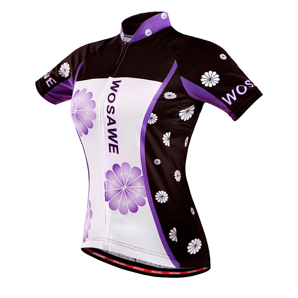 WOSAWE Summer Women Cycling Jerseys Sets Pad Shorts Female MTB Bike Jersey Breathable ropa ciclismo Racing Riding Shirts set