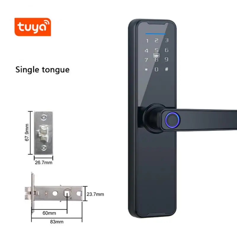 Умный водонепроницаемый дверной замок Tuya Smart APP Wi-Fi сканер отпечатков пальцев