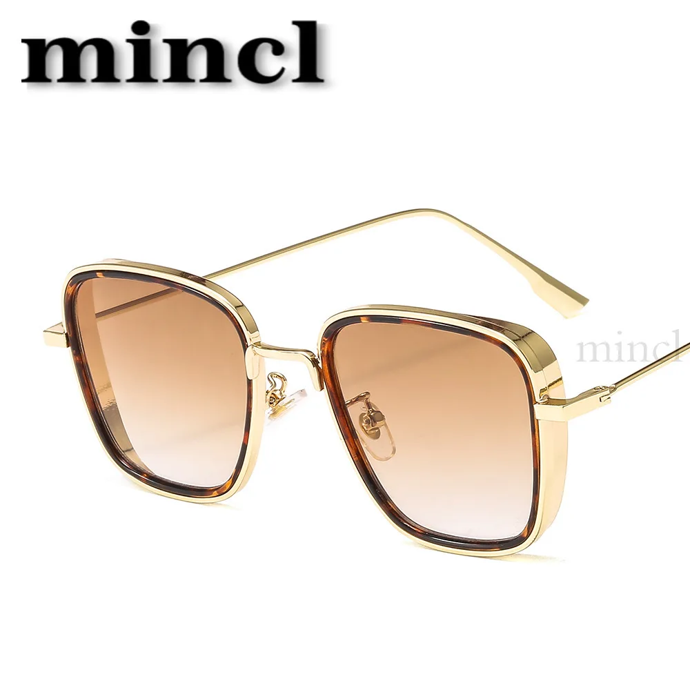 Oversized Sunglasses Women Fashion New Brand Big Square Frame Flat Top Sun Glasses Female Vintage Retro Full Black Sunglass NX - Цвет линз: tea