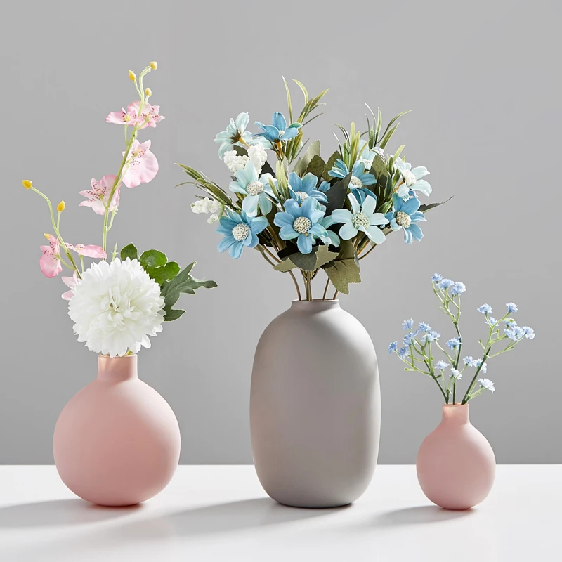 Nordic Home Decoration Accessories Modern Ceramic Vase Flower Vases for Homes Vases for Flowers