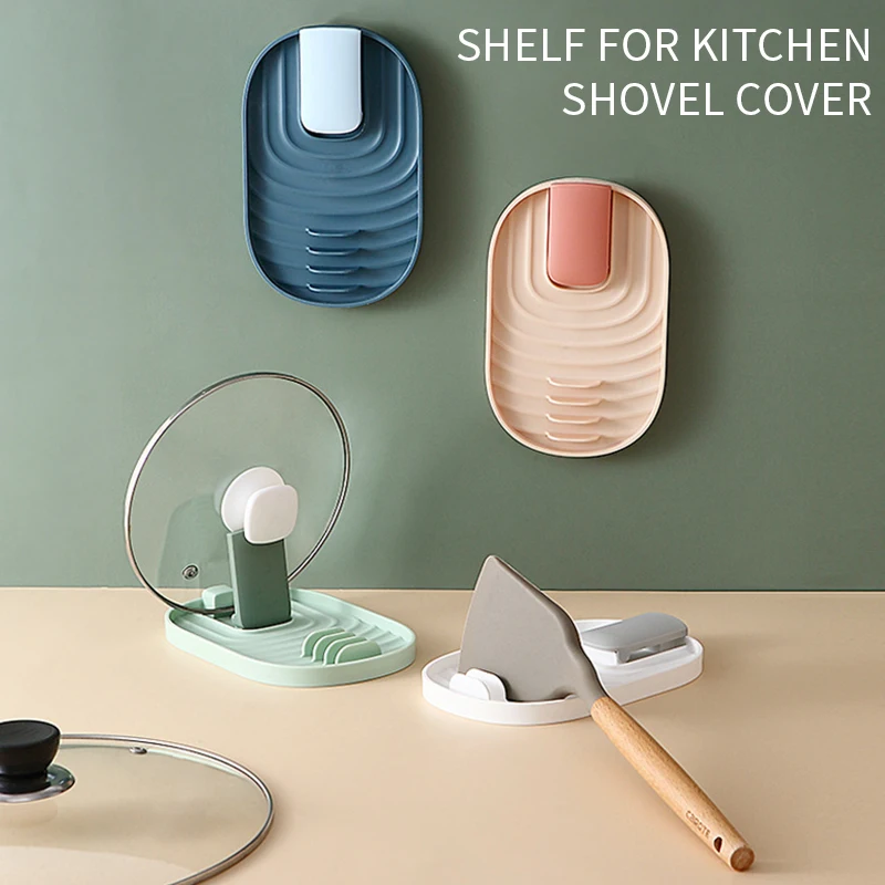 Multifunction Kitchen Spoon Stand Organizer Spatula Holder Racks Pot Lid Storage Pad Rack Plastic | Дом и сад