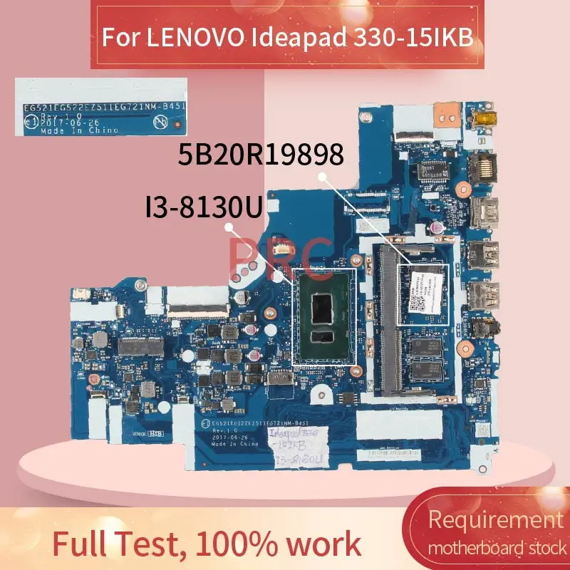 Placa-mãe para Notebook Lenovo Ideapad Sg15ikb 330-15ikb Notebook 4gb Sr3w0 Ddr4 Placa-mãe - Imagem 2