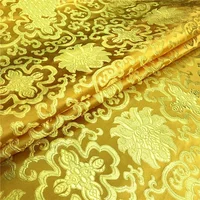 50*75cm Colorful Silk Satin GoldenTexture Antique Cheongsam Fabric Sofa Cushion Fabric Fragrant Packaging DIY Handmade