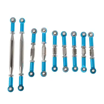 

9Pcs Adjustable Metal Linkage Pull Rod Servo Link For WLtoys 12428 12423 1/12 Speed RC Car Feiyue FY-01/02/03/04/05 Upgrade Part