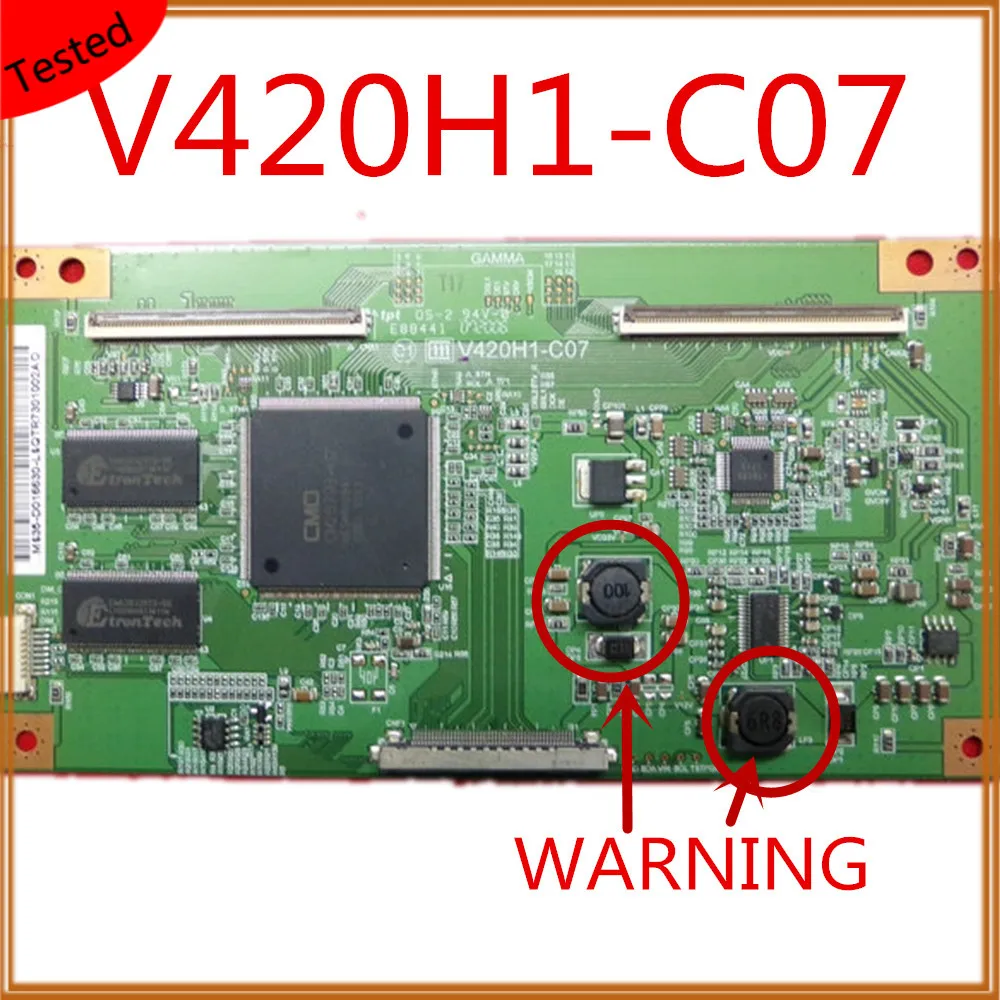 

V420H1-C07 TCON Card 2 типа оригинального оборудования T CON Board LCD Logic Board, дисплей протестировал платы TV T-con V420H1 C07