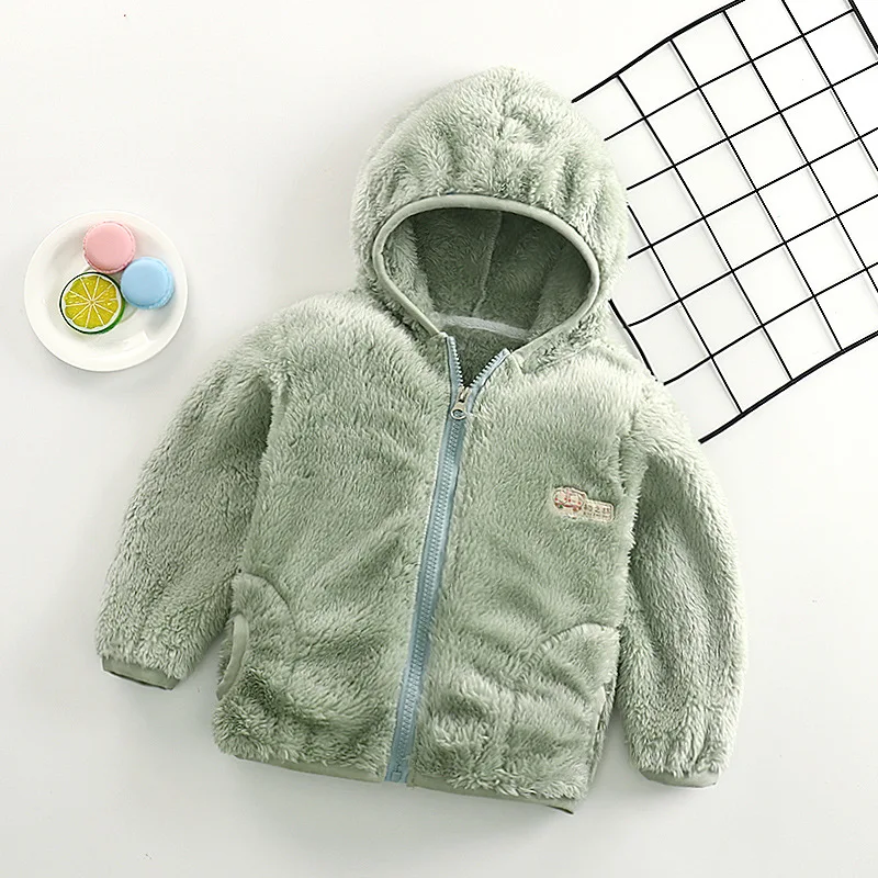green LOOZYKIT/осень-зима ; теплые куртки; пальто для девочек; куртки для мальчиков; Верхняя одежда с капюшоном для маленьких девочек; пальто; детская одежда - Цвет: green