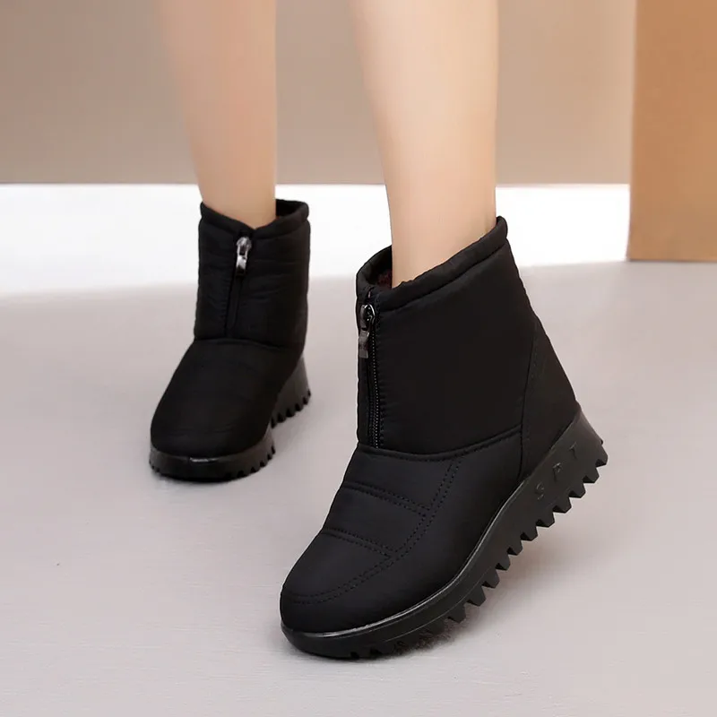 BEYARNENew boots2019winter брендовая теплая обувь; нескользящая подошва; Водонепроницаемая зимняя обувь Женские ботинки для Матери Повседневные хлопковые ботинки зимние ботинки женская обувь