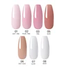 Poly Nail Gel Set Acrylic UV Gel Kit 15ml Clear Crystal Builder Colors  with Nail pusher Gel Nail Polish for Nail Extensions Set 4