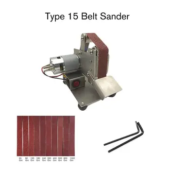 

Multifunctional Grinder Mini Electric Belt Sander Polishing Grinding Machine Cutter Edges Sharpener Belt Grinder Sanding Sale