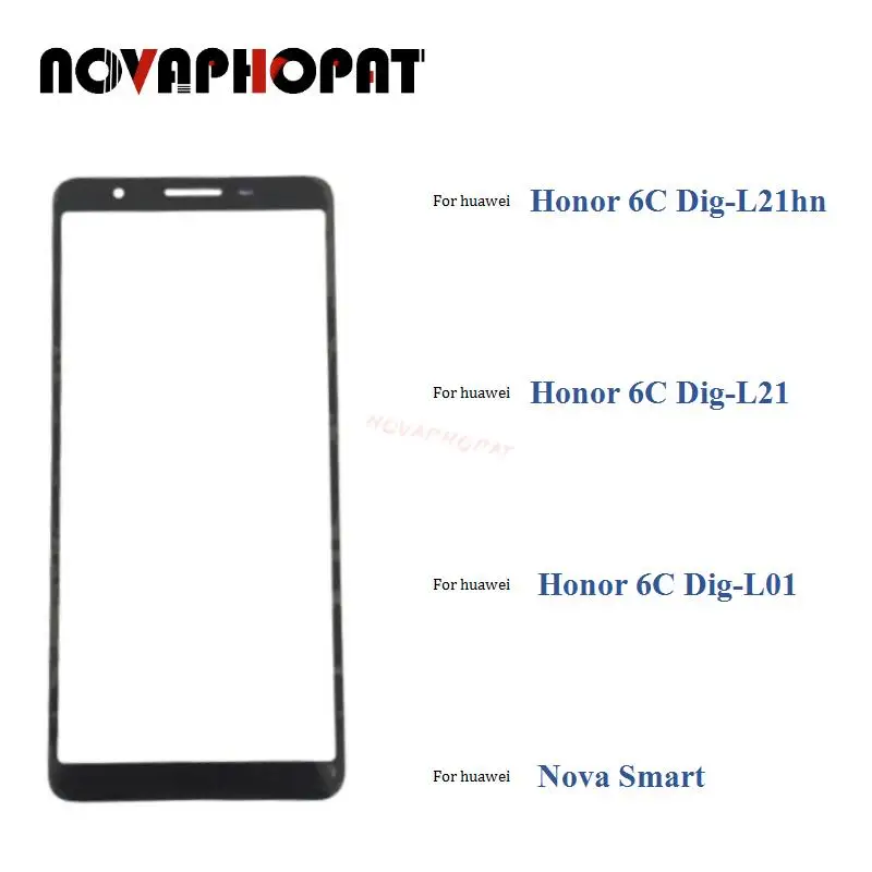 Стеклянный экран Novaphopat для Huawei Honor 6C Dig-L21hn DIG-L01 Nova Smart Glass Lens Screen (не сенсорный с
