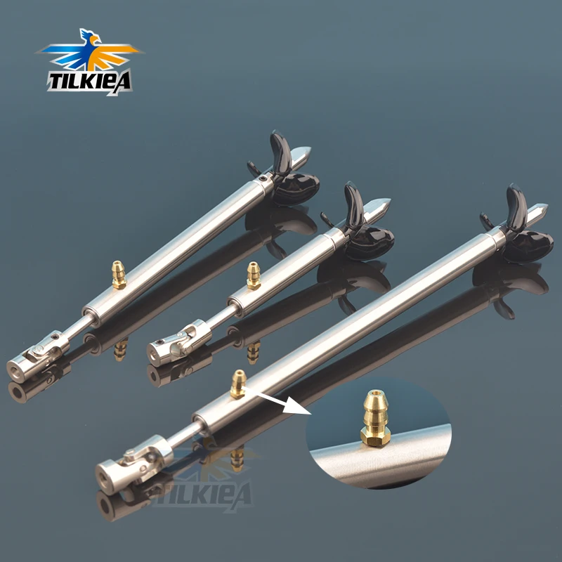 Rc Boat 4mm Boat Shaft Drive Shaft + Cardan Joint + 3 Blades Propeller