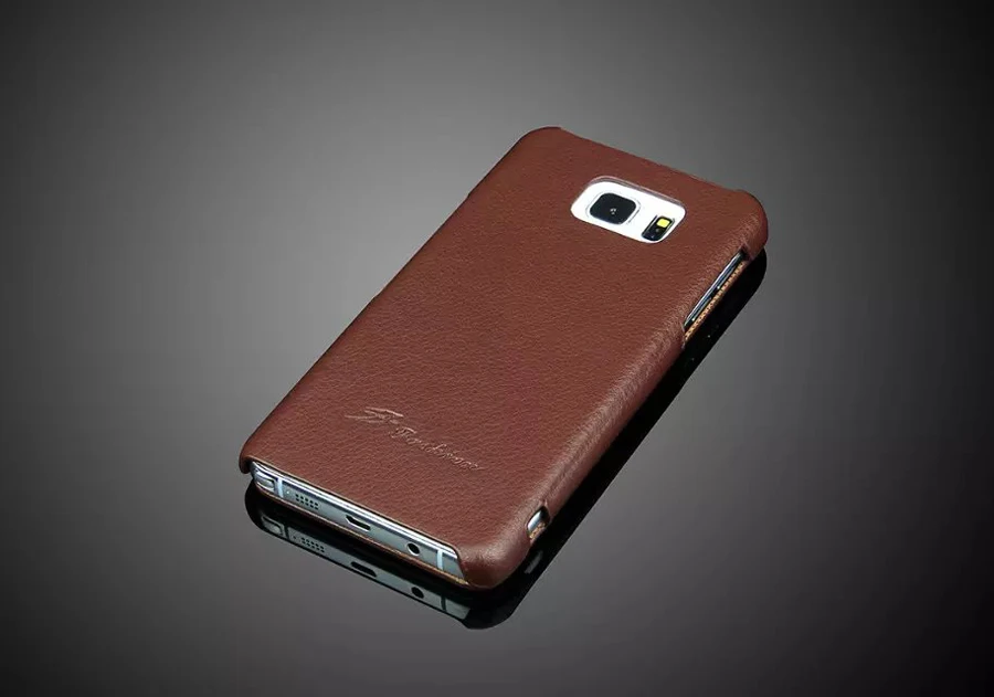 Новый 100% натуральная кожа флип чехол для Samsung Галактика Note5 брендовая