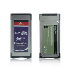 ClearancePrice! SD SDHC SDXC карты адаптера переменного тока в ExpressCard SXS адаптер карт Expresscard кард-ридер высокоскоростной
