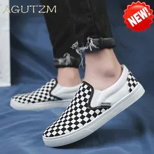 Black red Men Casual Shoes Simple Canvas Mens Loafers 2020 High Quality Anti-Slip Comfortable Vulcanized Shoe Man's Flats f48
