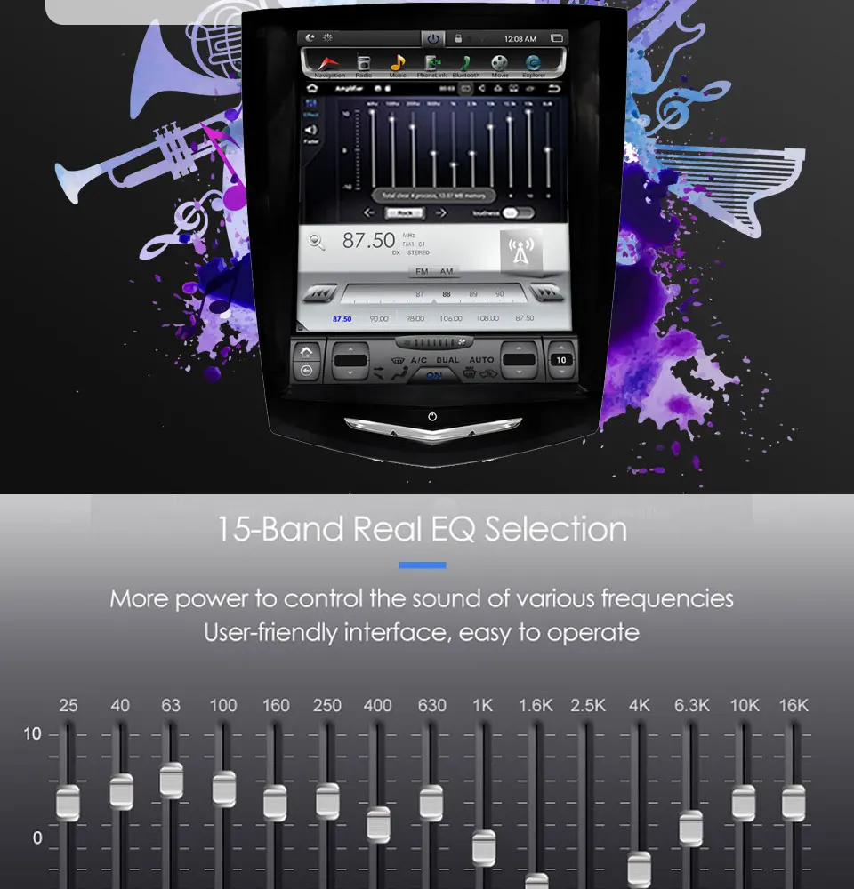 Discount 10.4 Inch 2 Din Radio GPS Navigation for Cadillac ATS Car Multimidia Player DVD Audio Can-Bus Central Headunit Monitor Screen 1