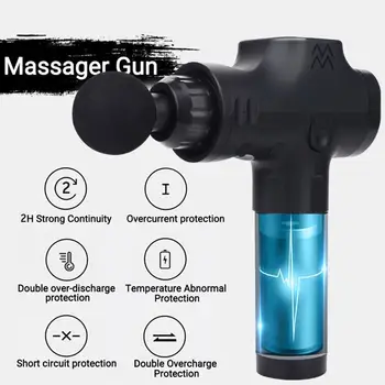 

Vibrating Therapy Device Durable 10 Mm 2500mah Multicolor Muscles Bodybuilding Body Percussive Massager Gun Shoulders Sports