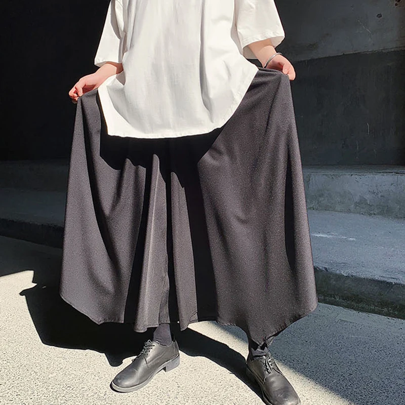 Men's Wide-Leg Pants Spring And Autumn New Neutral Minimalist Male Slave With The Same Fashion Super Loose Large Size Pants