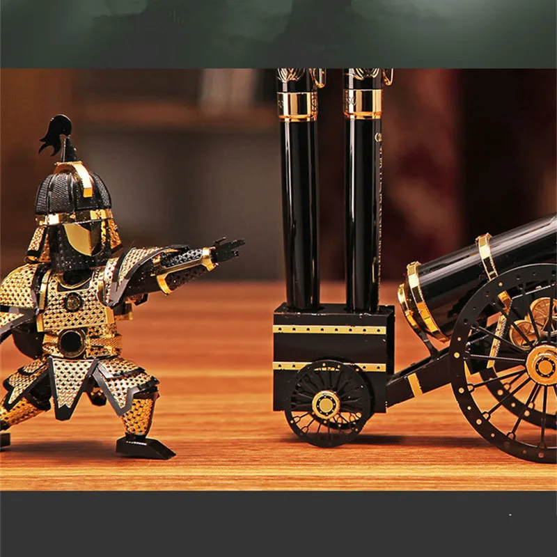 3D металлическая головоломка Artilleryman стиль модель DIY лазерная резка собрать отрезная игрушка настольное украшение подарок для проверки