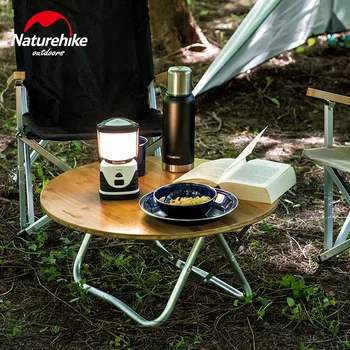 

Naturehike Folding Bamboo Round Table Ultralight Portable Outdoor Camping Picnic Barbecue Mini Table