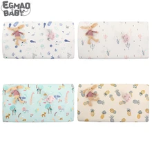 2 шт./лот, постельные принадлежности для новорожденных, хлопок, для кроватки, размер 130*70 см, простыня, мягкий дышащий матрас для детской кровати, чехол с рисунком