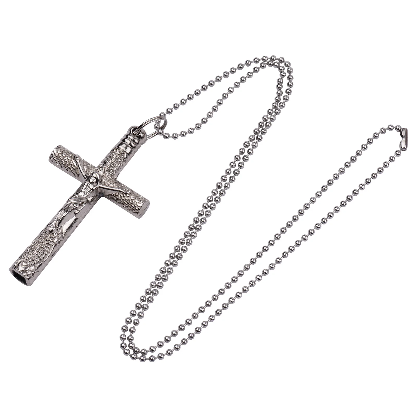 Artistic Drum Key Necklace Christian Jesus Crucifix Drum Key Tuner Drum Wrench for Jazz Drum Set