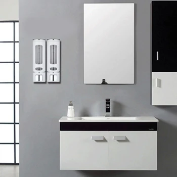 

Double 400ml Soap Dispenser Wall-mount Shower Bath Shampoo Dispenser Liquid Soap Container Bathroom Washroom Accessories