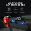 Car Seat Crevice Storage Box Slot Multi-function Organizer Car Foldable Quilted Cup Holder Car Interior Accessories Car Storage ► Photo 2/6