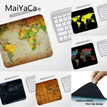

MaiYaCa High Quality World Map Anti-Slip Durable Silicone Computermats Smooth Writing Pad Desktops Mate gaming mouse pad