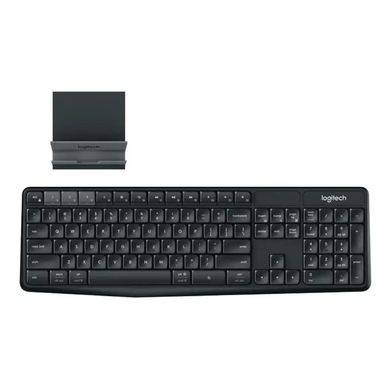 

Logitech K375S Bluetooth Keyboard 104 Keys 2.4GHz USB Wireless Dual Mode Keyboard for Laptop Notebook PC with Universal Stand