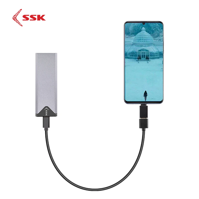 Ssk Mini Portable Ssd Ultra Speed External Solid State Drive Usb-c Usb3.1 External  Ssd With 420mbps Data Transfer For Laptop - Portable Solid State Drives -  AliExpress