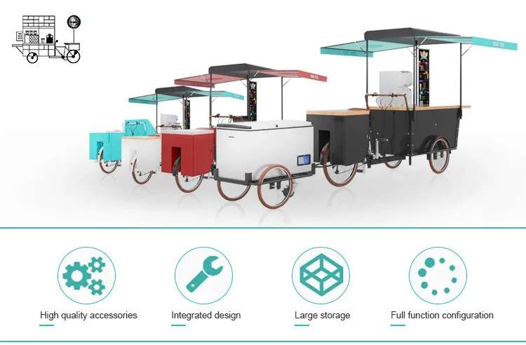 Тележка с мороженым трехколесный велосипед Тент со светодиодным холодильным прицепом мороженое велосипеды для продажи