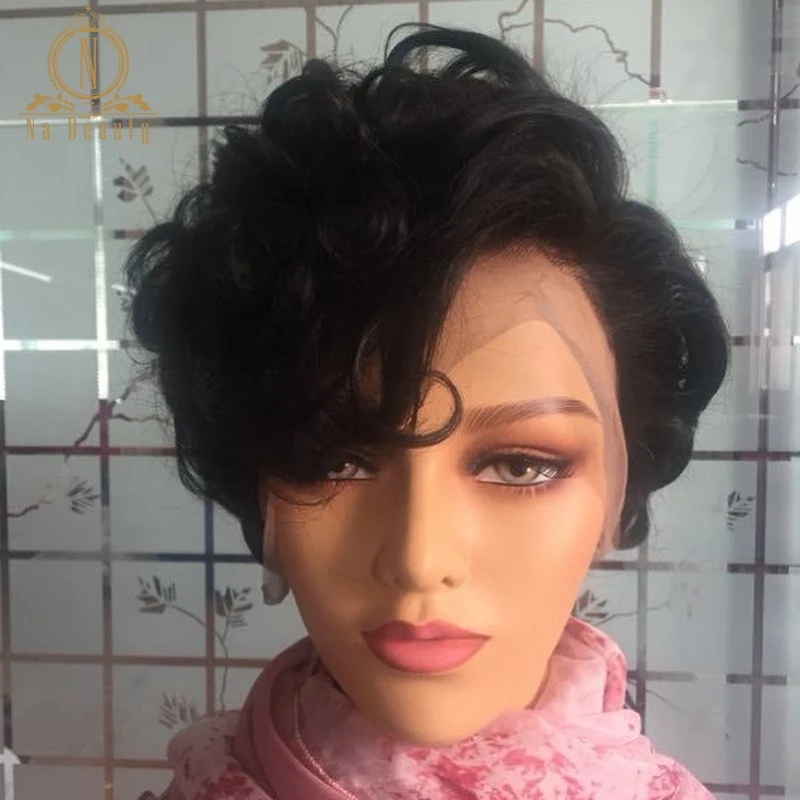613 blonde short curly wig for black women 7(1)