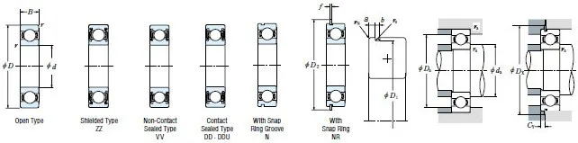 Germany Bearing FAG 6203 6204 6206 FAG Bearing Catalogue 6206 bearing