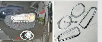 

For Lifan X60 Accessories Chrome 2011 2012 2013 2014 2015 Chrome Front fog lamp cover trim