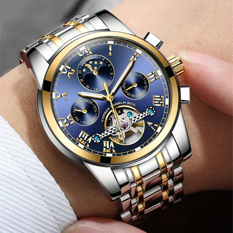 

Genuine Product Brand Watch Men Fully Automatic Machinery Large Flywheel Multi-functional Watch