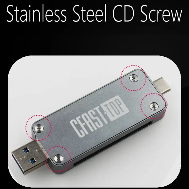 CFast кард-ридер USB3.1 двухпортовый USB-A USB-C портативный GEN2 10 Гбит/с